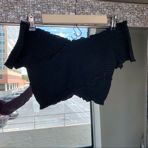 Black Crop Top MEDIUM